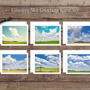 Country Sky Ensemble de cartes de vœux 6 Pack