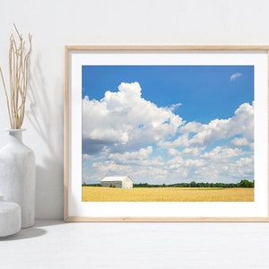 Paysage du Midwest de la grange d’été