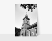 Brick Church Steeple Wall Art