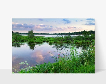 Lake Sunset Wall Art