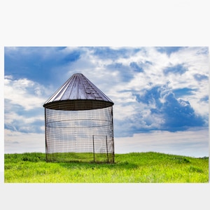 Summer Silo Farm Landscape