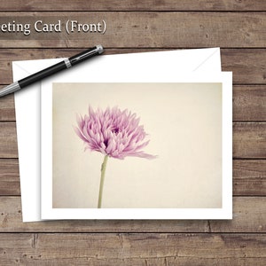 Ensemble de cartes de vœux de fleurs 4 Pack