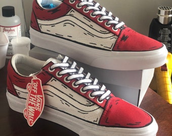 cartoon painted vans