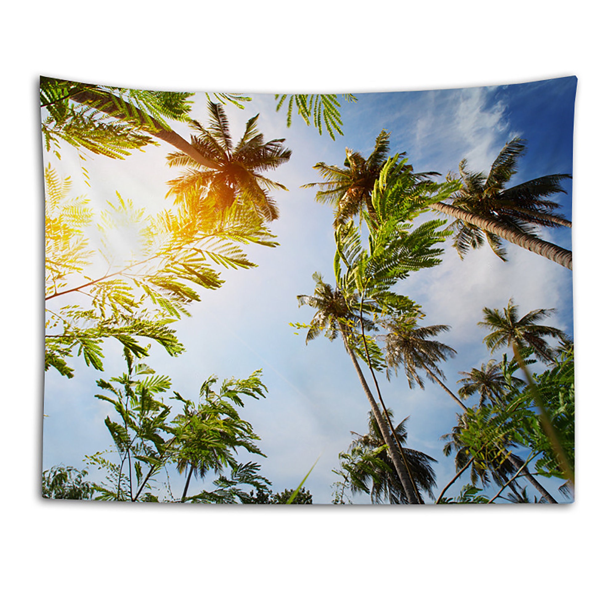 Palm Wall Tapestry Palm Tree Tapestry Palm Blanket Wall Etsy