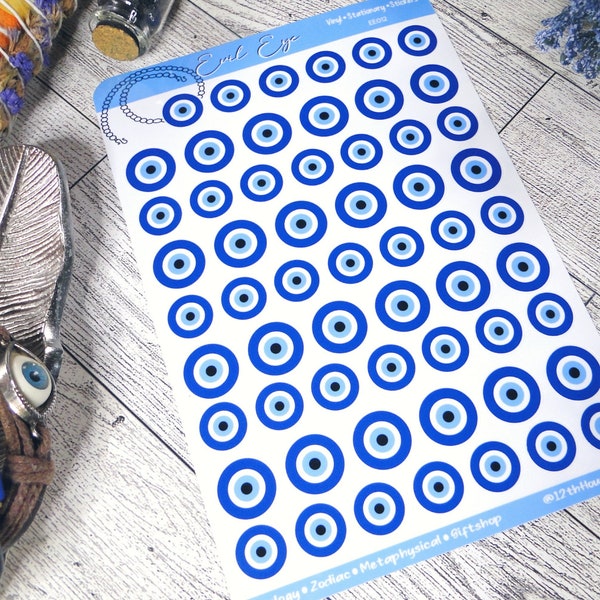 Evil Eye Stickers ~ Waterproof Vinyl ~ The Evil Eye ~ Planner Stickers ~ Stickers ~ Evil Eye