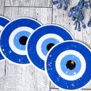 Evil Eye ~ Die Cut Sticker ~ Holographic ~ Vinyl ~ Decal ~ Evil Eye Sticker ~ Decal