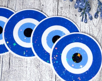 Evil Eye ~ Die Cut Sticker ~ Holographic ~ Vinyl ~ Decal ~ Evil Eye Sticker ~ Decal