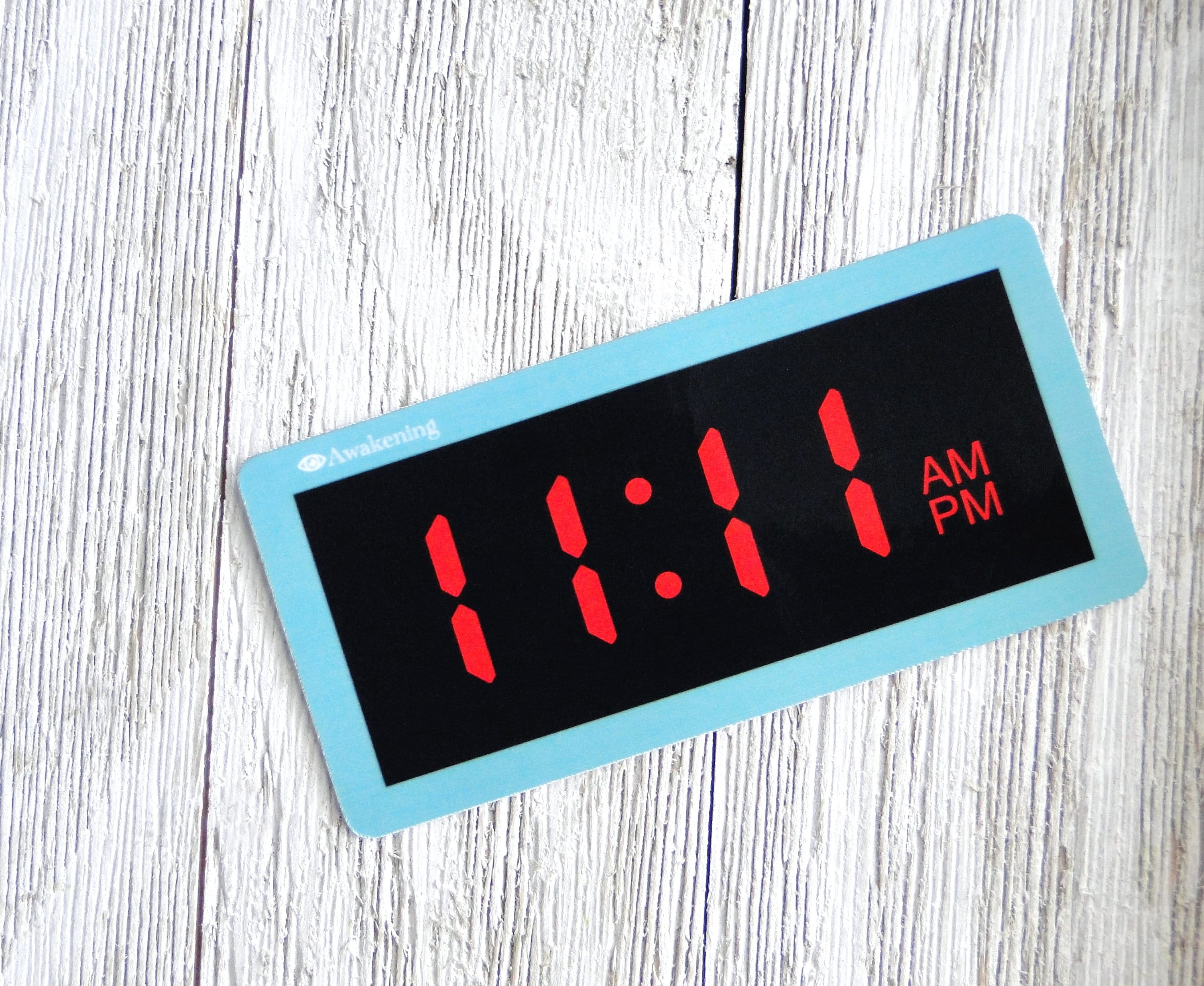1111 Digital Clock Sticker Numerology Angel Number Etsy UK