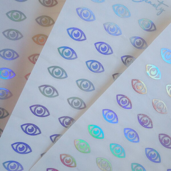 Holographic Eye Stickers Etsy