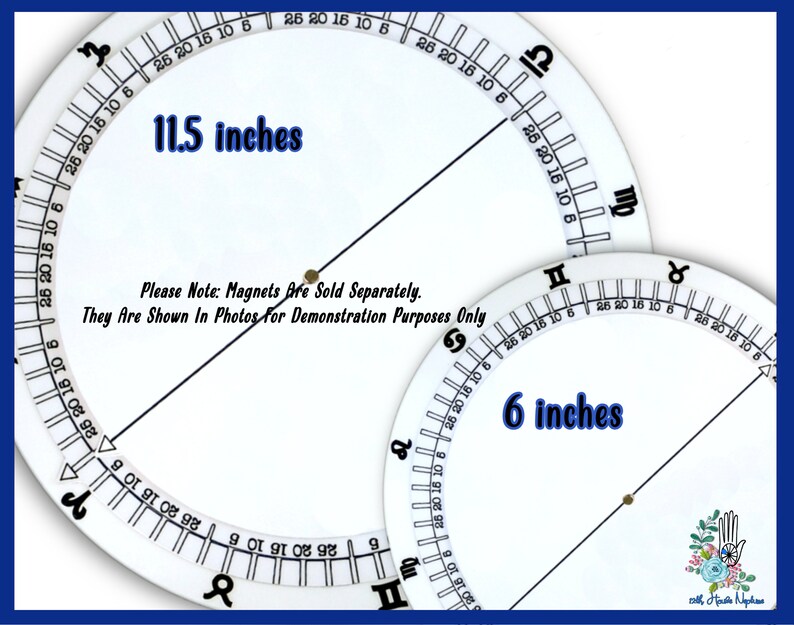 Magnetic Dry Erase Astrology Wheel Rotating Astrology Tools Learn Astrology Astrology Reading Natal Chart Astrology Gifts 3D image 5