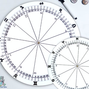 Magnetic Dry Erase Astrology Wheel Rotating Astrology Tools Learn Astrology Astrology Reading Natal Chart Astrology Gifts 3D Both Sizes w/Houses