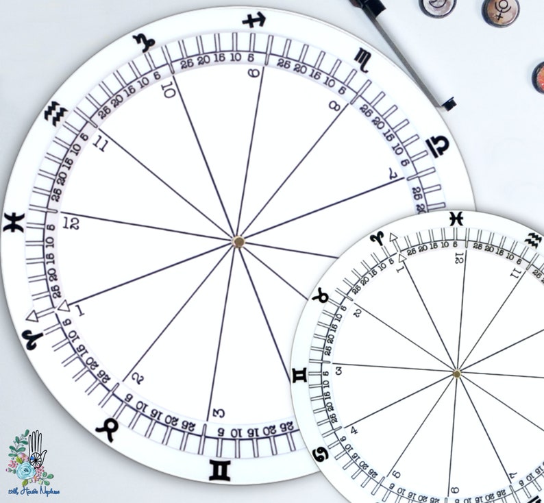 Magnetic Dry Erase Astrology Wheel Rotating Astrology Tools Learn Astrology Astrology Reading Natal Chart Astrology Gifts 3D Both Sizes w/Houses