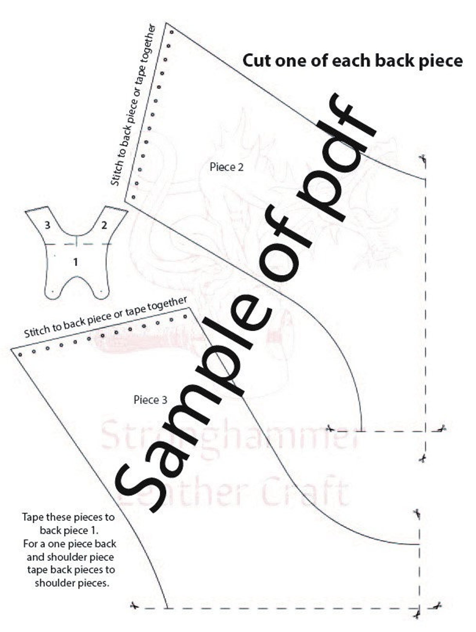 Leather Armor Pattern Etsy