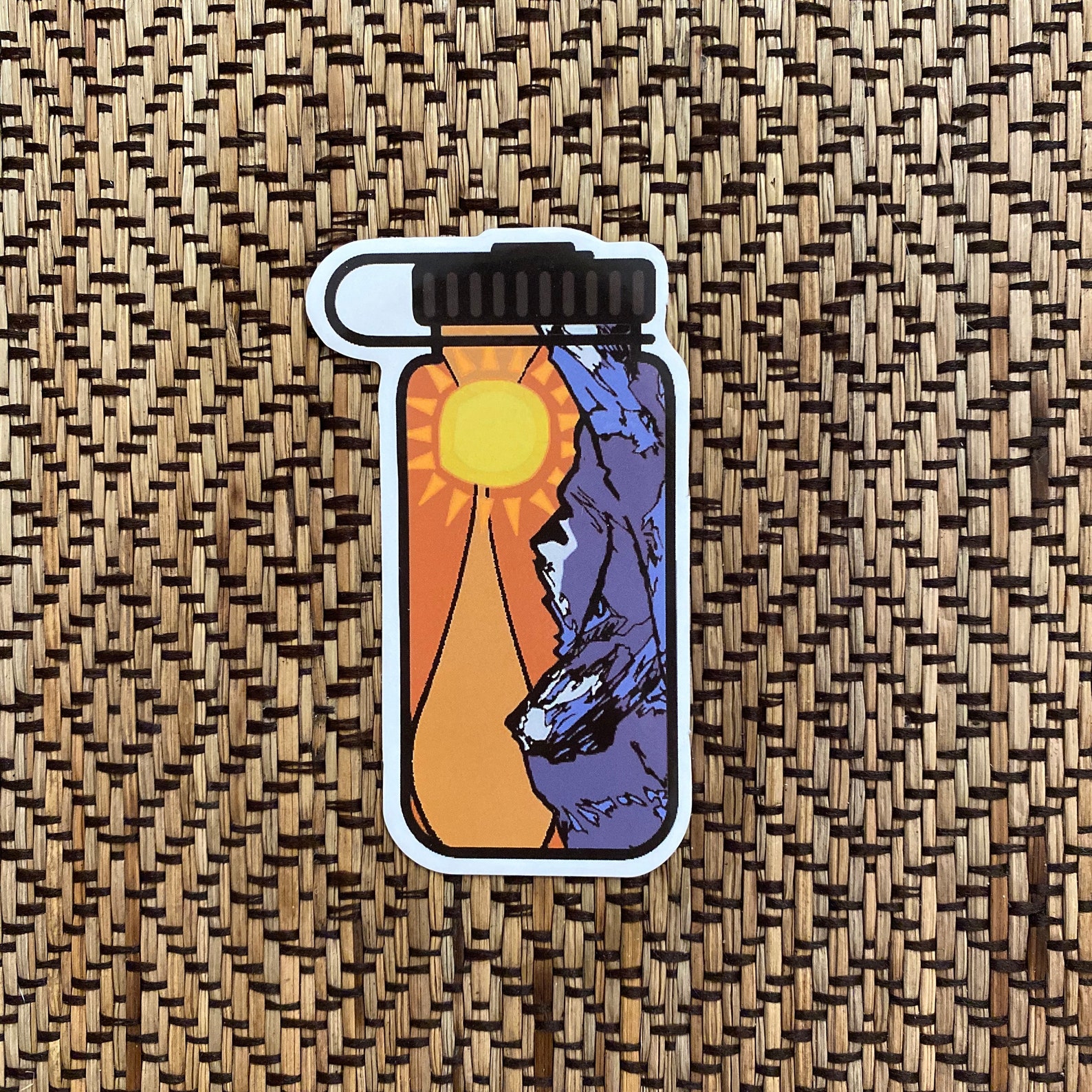 Hydroflask Water Bottle Sticker Mountains Travel Hiking Etsy