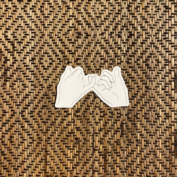 Pinky Promise Outline Sticker