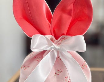 Bunny Ear Treat Bag, Candy Bag, Easter Treat Bag, Unique Easter Gift, Party Favor, Ready To Fill Treat Bag