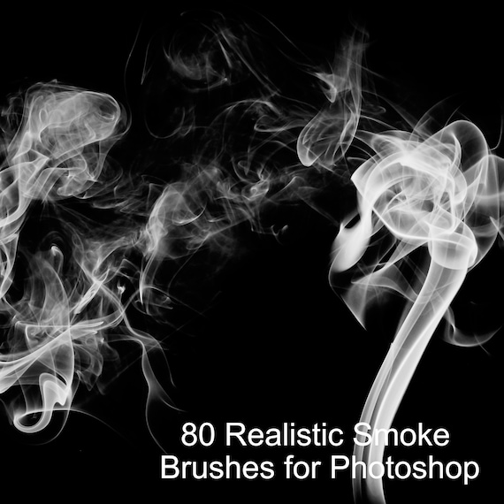 80 Conjunto de pinceles realistas de humo de Photoshop - Etsy España