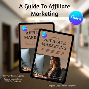 Affiliate Marketing Guide: Canva Template with Resell Rights (14 Pages)