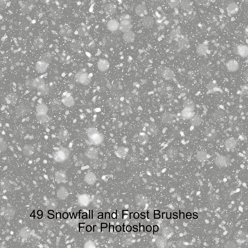 49 Snowfall and Frost Brushes for Snow Frost Etsy