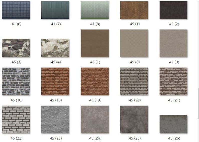 digital download home decor Brick Textures Photoshop Overlays 80 Brick and Wall Texture Overlays for Photoshop wall art Wall Textures