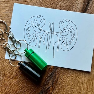 Tiny Key Chain Portable Pill Case