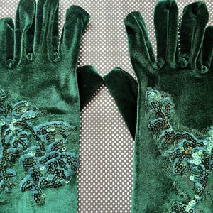 green emerald velvet dress Amazon.com: Greatlookz Ambers Very Long Satin Gloves, Bright Spring Green :  Clothing, Shoes & Jewelry