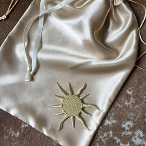 Sac à cordon en satin soleil