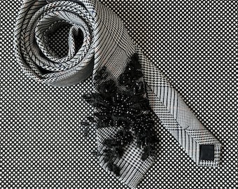 Corbata con cuentas a cuadros Wessex Glen