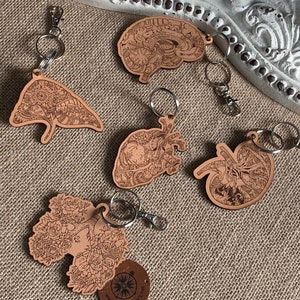 Leather Anatomy Keychains