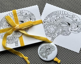 Brain Zentangle Collection
