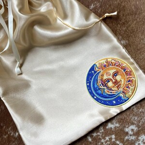 Sun Satin Drawstring Bag