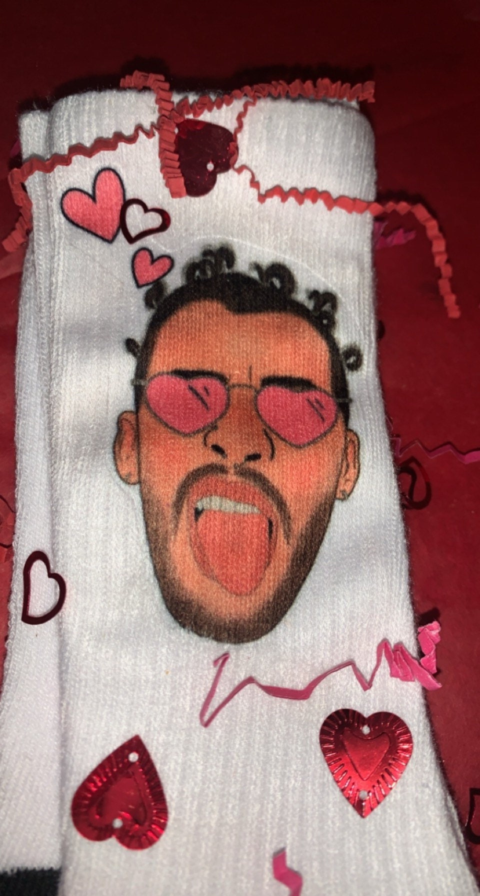 Sublimated Bad Bunny Socks/yhlqmdlg/every Day Sock/stocking - Etsy