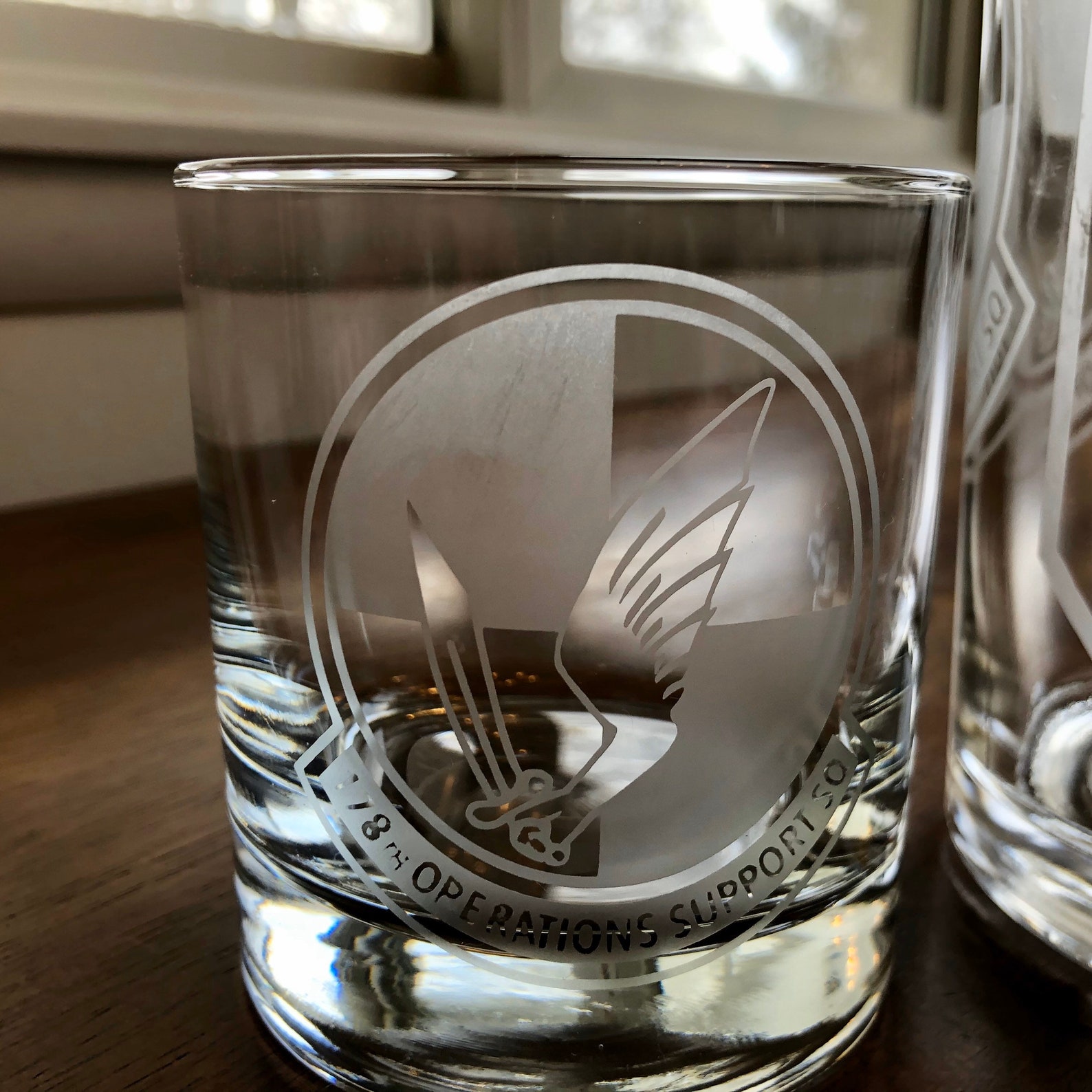Custom Etched Rocks Glasses Etsy