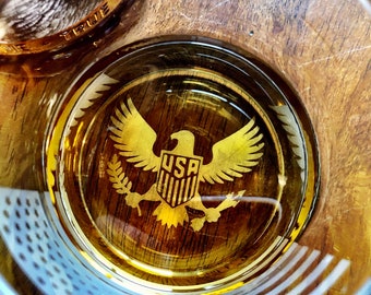 Custom Etched Rocks Glasses