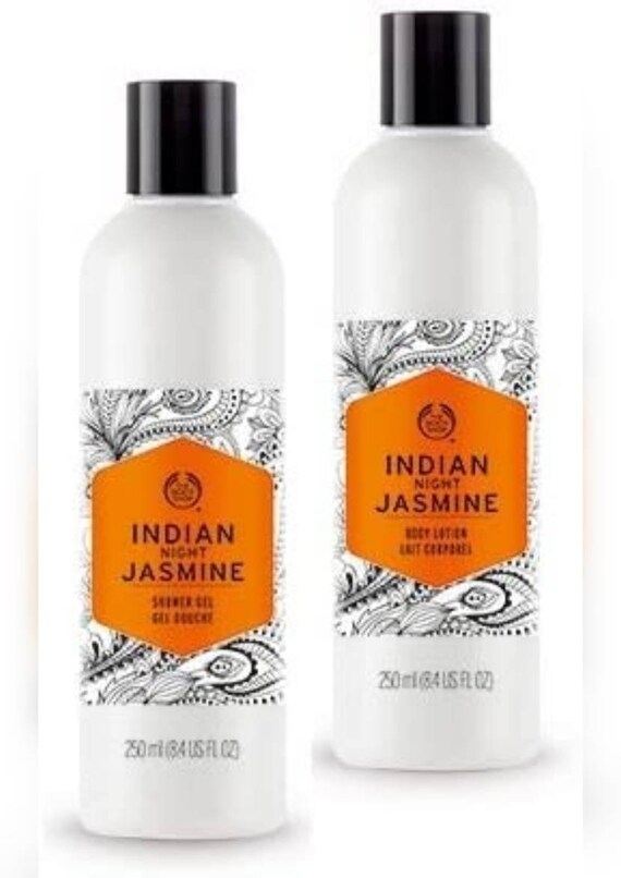 X2 The Body Shop Indian Night Jasmine Body Lotion 250ml in Etsy