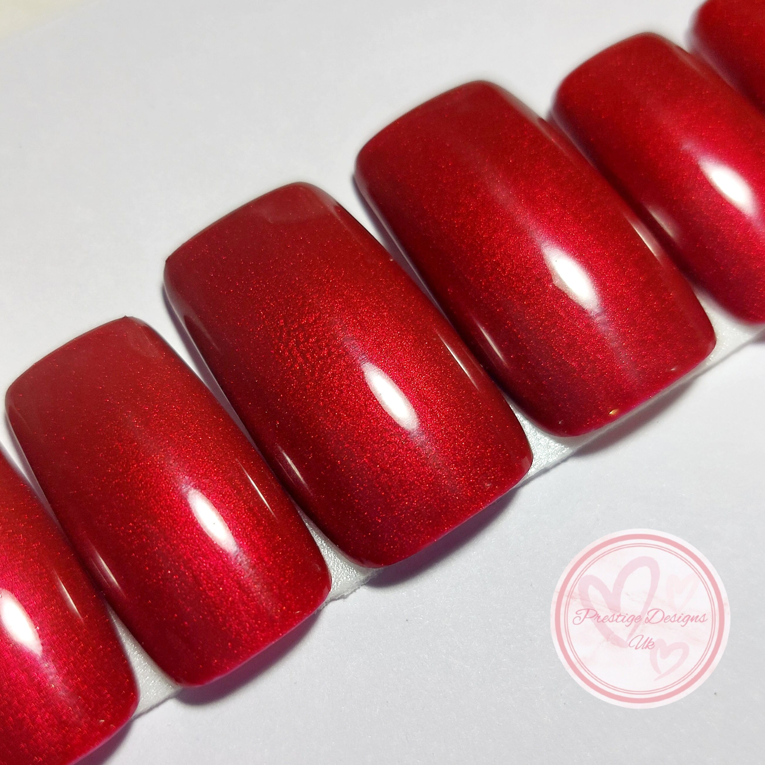 Extra Wide Press On Nails, Red Velvet Nails, Mens Nails, False Nails, Fake Big & Bold Wide Nails,