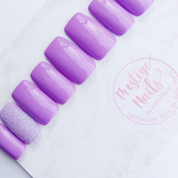 extra wide false nails, press on nails, purple nails, fake nails, extra wide press on nails, mens nails, wide fit nails
