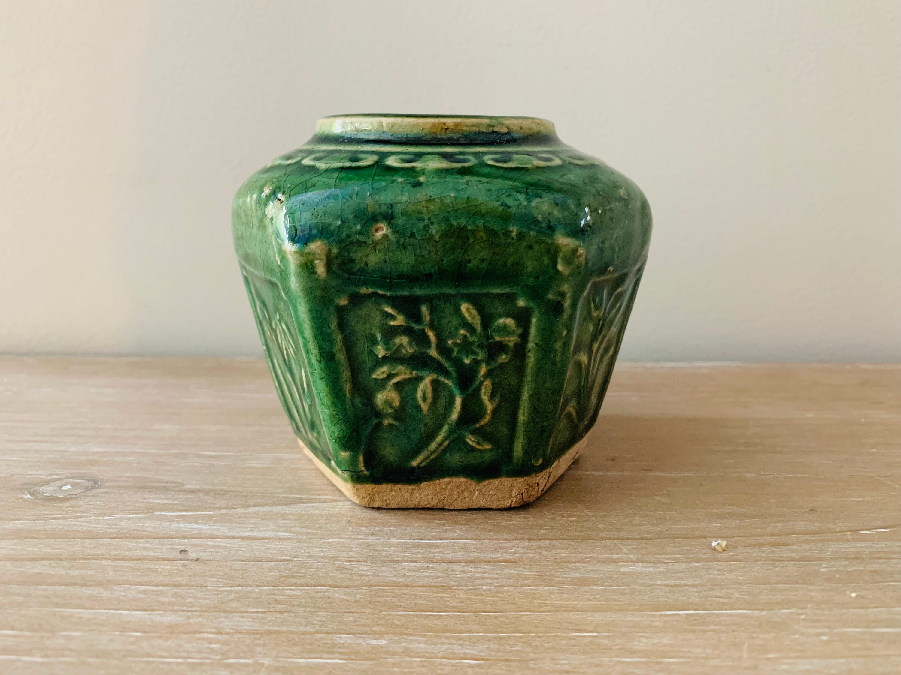 Antique Early 20th Century Chinese Jade Green Ginger Jar - Etsy