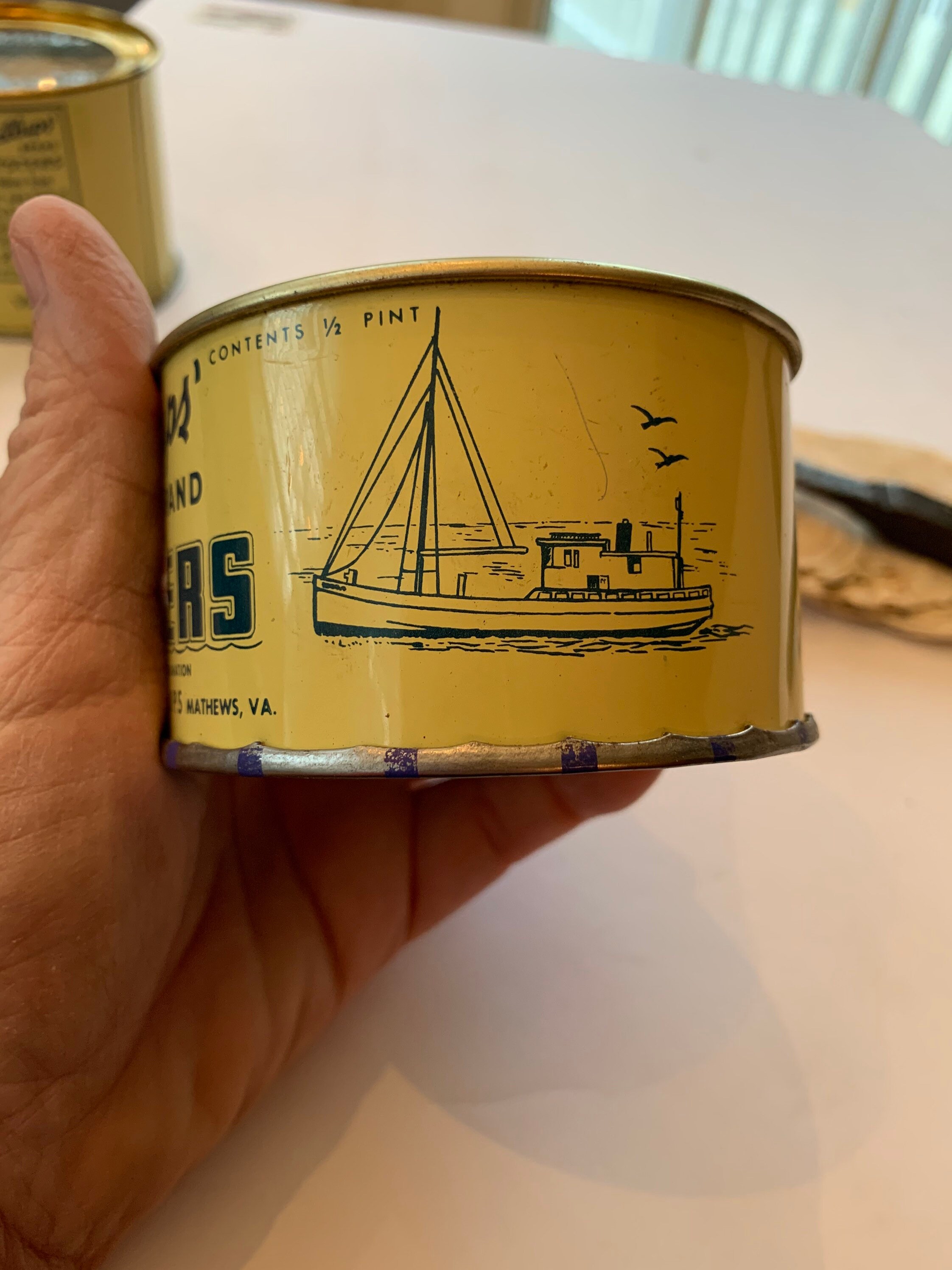 Oyster Tin Cans from Chesapeake Bay Billups Brand in Pint and Etsy