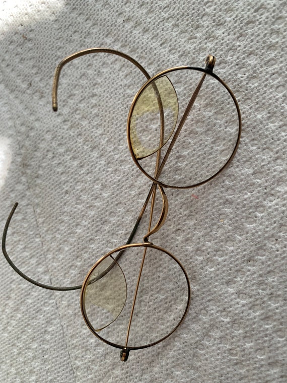 Antique Gold Filled Eye Glasses - image 5