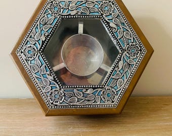 Vintage Handcrafted Indian Dried Fruit Storage Box