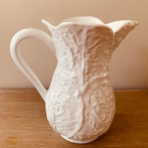 White Cabbage Leaf Pitcher