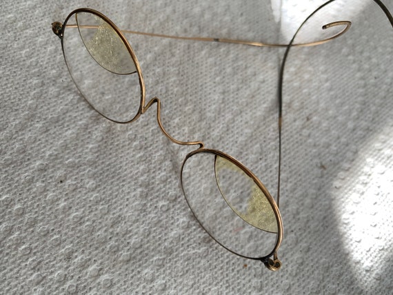 Antique Gold Filled Eye Glasses - image 1