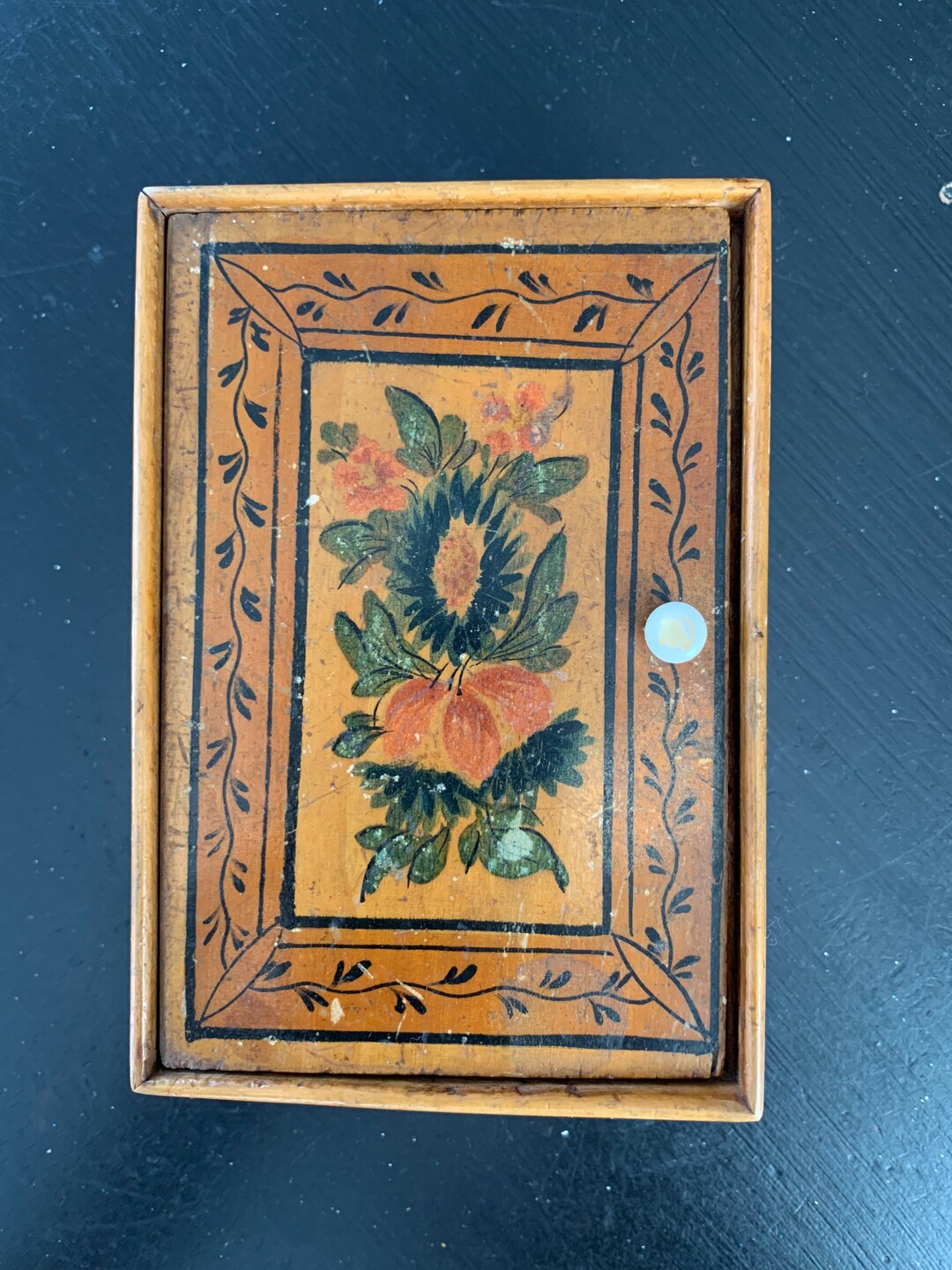 Vintage Handmade Wooden Keepsake Box Etsy