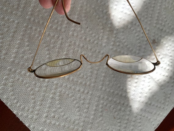 Antique Gold Filled Eye Glasses - image 7