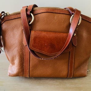 Vintage Dooney and Bourke Front Pocket Satchell Handbag