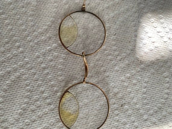 Antique Gold Filled Eye Glasses - image 4