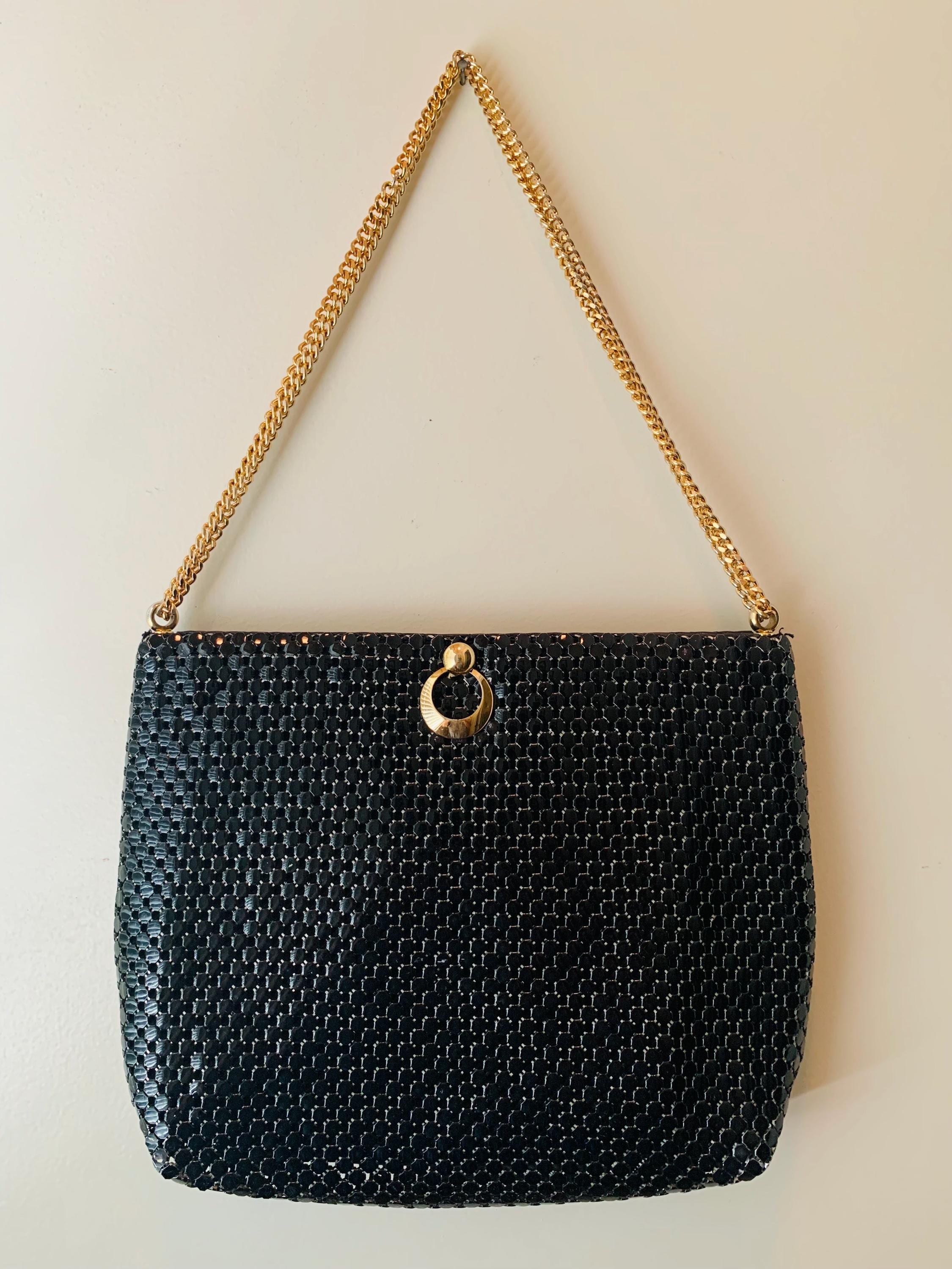 Whiting and Davis Gold Mesh Bag - Etsy