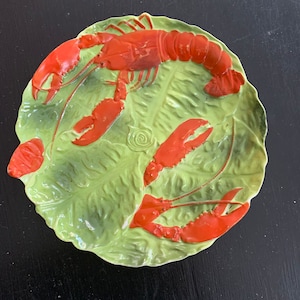ロイヤルベイルース　ロブスター　プレート Vintage Porcelain Lobster Plates - Etsy