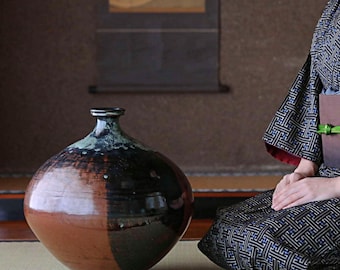 益子焼花瓶 大塚貞夫作 大塚貞夫 - Etsy 日本